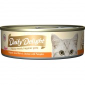 Daily Delight Pure Skipjack Tuna White & Chicken with Pumpkin 80g 1 carton (24 cans)